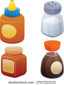 various cooking bottle kitchen collection