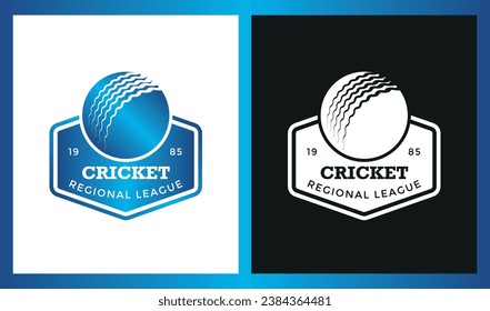Various cricket logo designs vector editable svg
