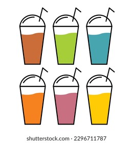 A various cup of a drink. You can use to many media.