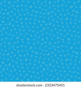 Diversas monedas muestran un patrón sin fisuras. Fondo del vector de negocio.
