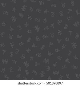Various currencies signs seamless pattern. Business Seamless Pattern Background.
