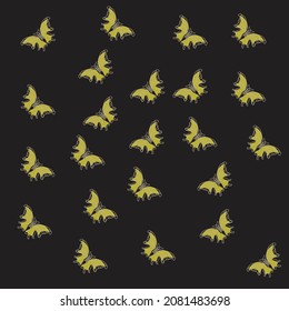 various cute butterfly seamless patterns