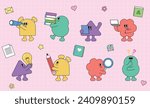 Various and cute figure character illustrations