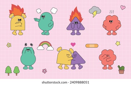 Various and cute figure character illustrations