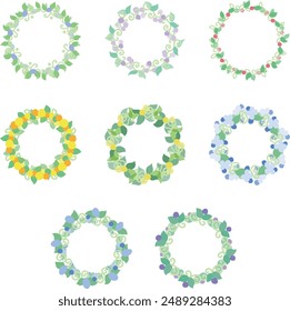 Various cute flower frame graphics
