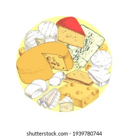 チーズ いろんな種類 のイラスト素材 画像 ベクター画像 Shutterstock