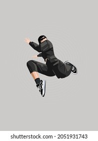 Various dance gestures, many colors