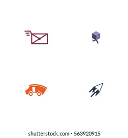 Various Delivery Service Logo Vector Element Set