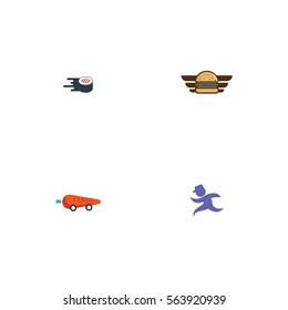 Various Delivery Service Logo Vector Element Set