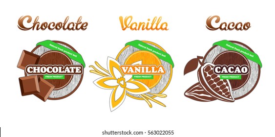 Various desert labels