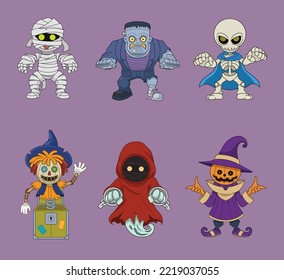 various design of character Halloween