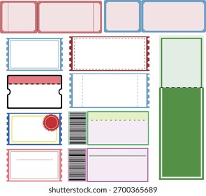 Varios Cupones de diseño que serán útiles para eventos de descuento