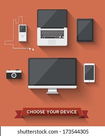 Various device icon to choose your favorite.