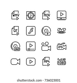 Various digital media icons and changing technology