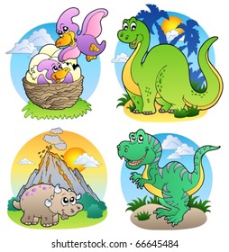 Various dinosaur images 2    vector illustration 