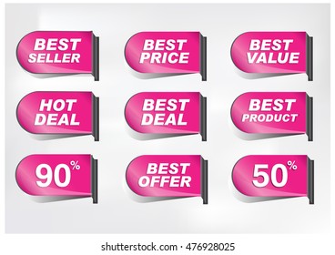 various discount tags 