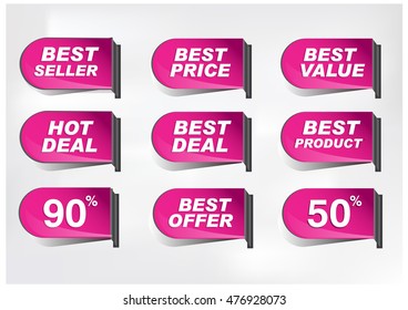various discount tags 