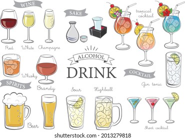 Various Drinks Alcoholic Drinks (restaurants)