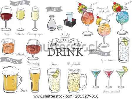 Various drinks Alcoholic drinks (restaurants)