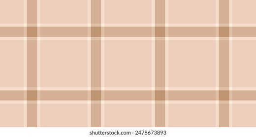 Various fabric pattern texture, mens shirt textile vector seamless. December tartan background check plaid in light and orange color.