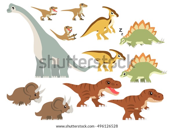 various dinosaurs