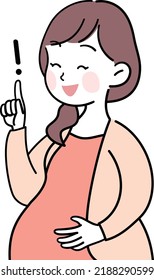 Various feelings of the pregnant woman: idea