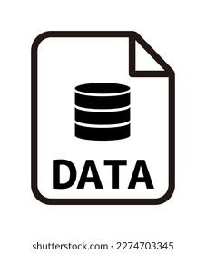 Various file type vector icon illustration | Data