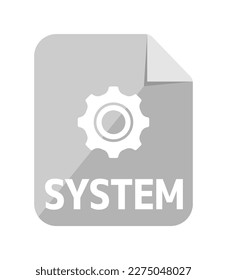 Various file type vector icon illustration | system