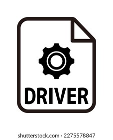 Various file type vector icon illustration | driver