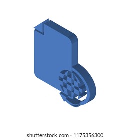 Various Files isometric left top view 3D icon