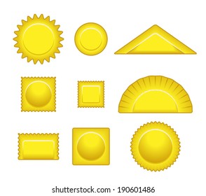 Various filled pasta shapes.