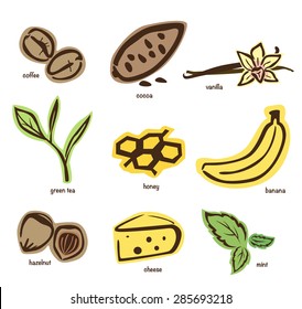Various and flavors of taste and smell such as banana, coffee, green tea and more