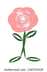 various flowers, abstract vector illustration