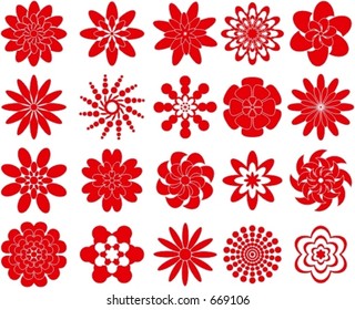 Various flowers for design