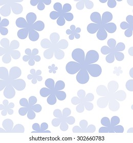 Various flowers seamless pattern background