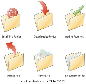 Various folder vector