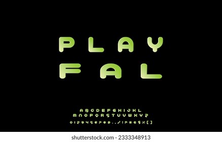 Various font design.
Minimalistic style alphabet. Decorative typeface. Letters for your design. Vector font.
Game font and playful.