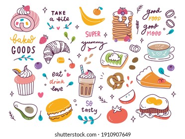 various food and drink background, restaurant backdrop