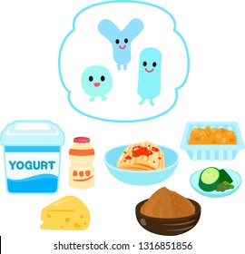 Various Foods Including Lactic Acid Bacteria