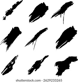 various forms of black scratches