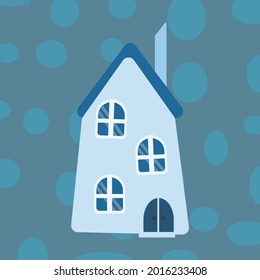 Diversas formas de casas bonitas de estilo vintage. Estilo de corte de papel y diseño plano.
