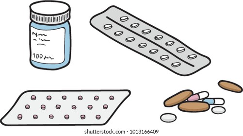 Various Forms Drugs Stock Vector (Royalty Free) 1013166409