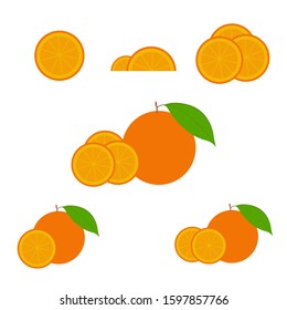 Various Forms Number Oranges Vector Form Stock Vector (Royalty Free ...