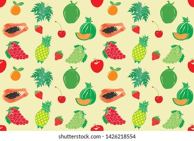 Various fruit patterns With beautiful modern style
