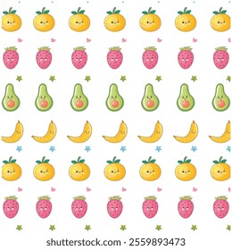 various fruit set vector logo
