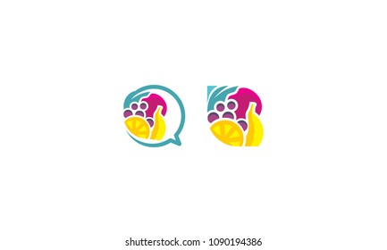 various fruits logo