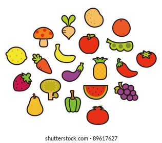 Various Fruits and Vegetables