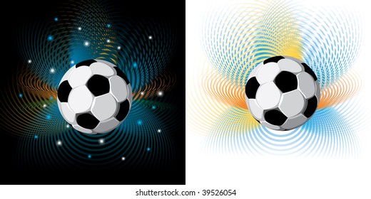 Various futuristic soccer background. Vector.