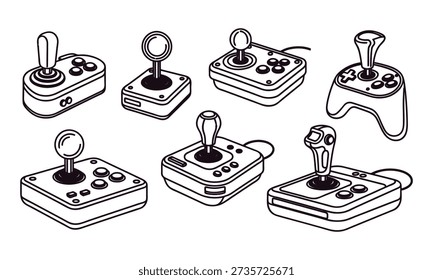 Various Joysticks Vector Vector Art & Graphics | freevector.com