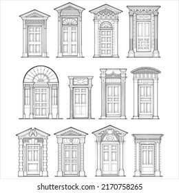 Various Georgian Door Details and Surrounds